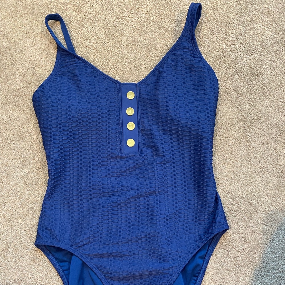 Bleu women’s royal blue swim suit EEUC size 8
